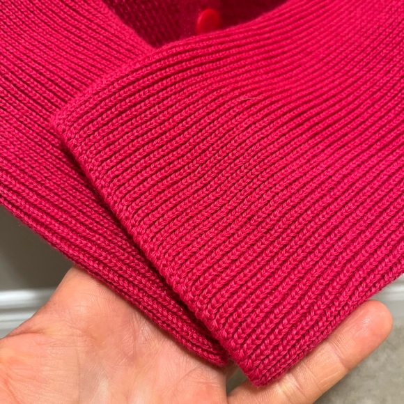 Saint James Pink Button Front Wool Blend Cardigan Nautical Sz 8 - Picture 7 of 14